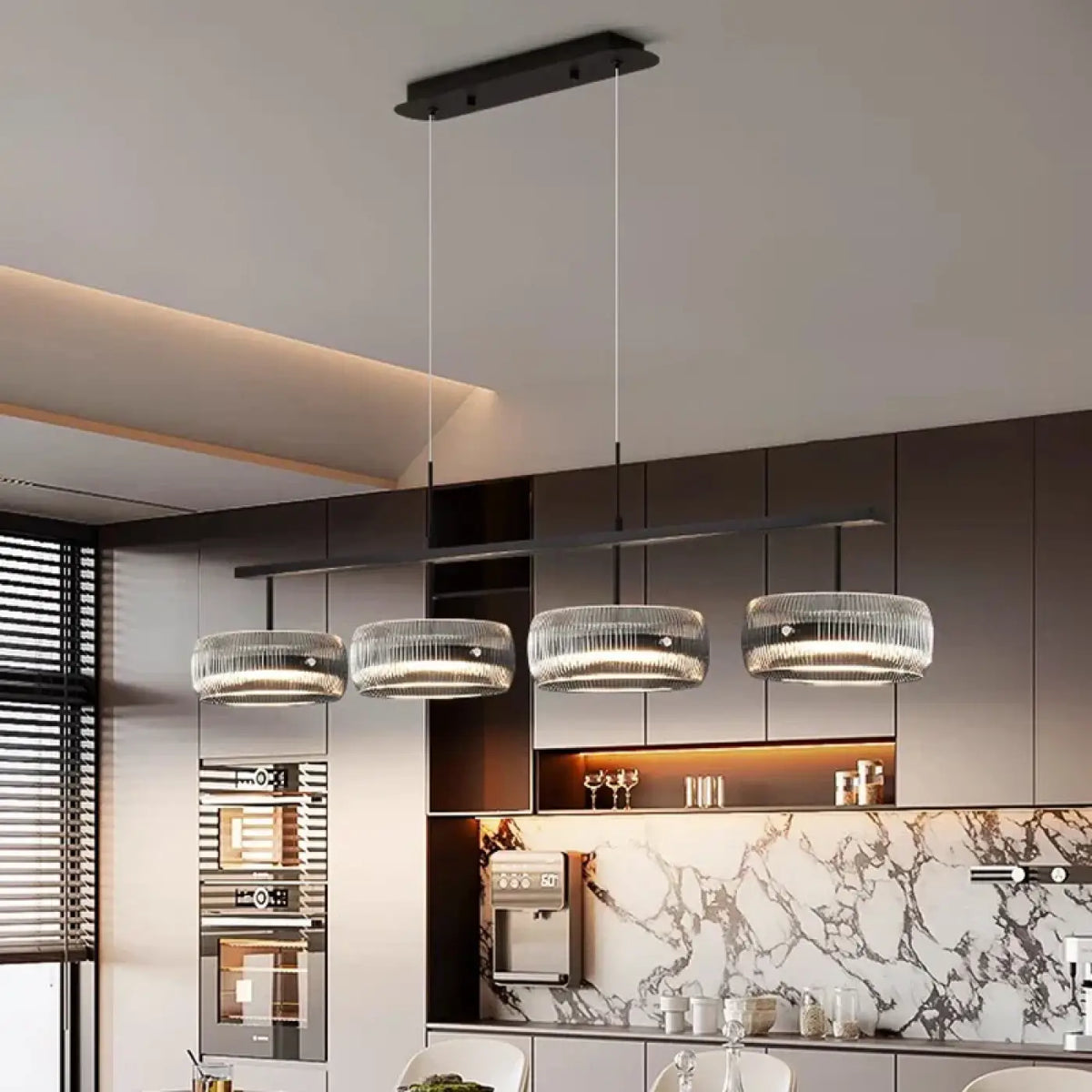 Suspension Verre et Métal pour Cuisine – Dolia