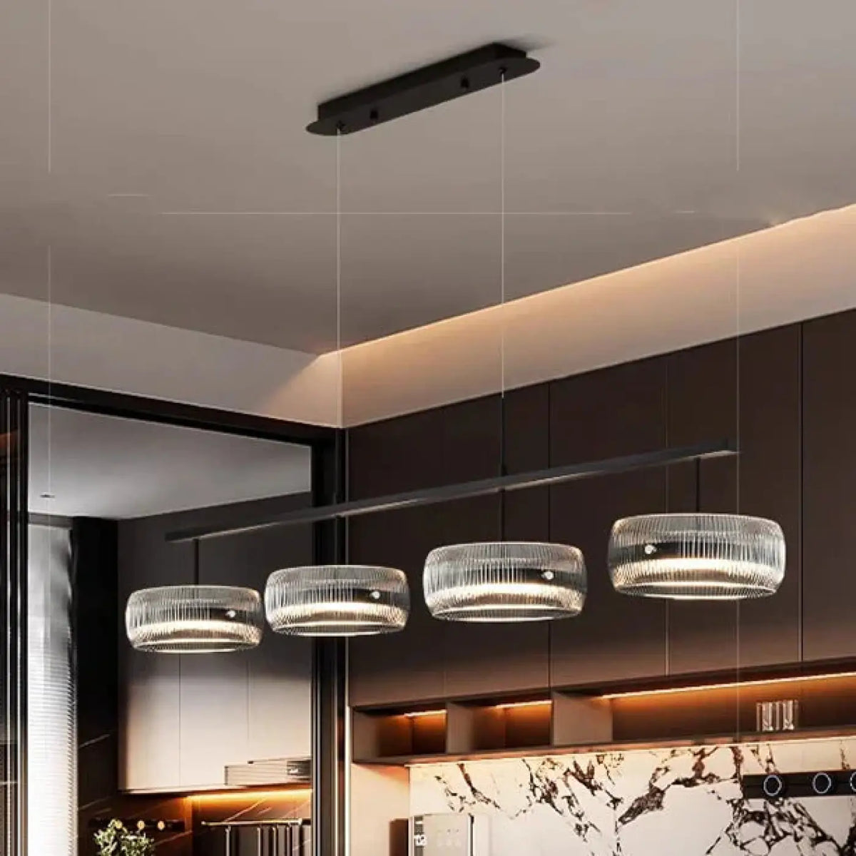 Suspension Verre et Métal pour Cuisine – Dolia