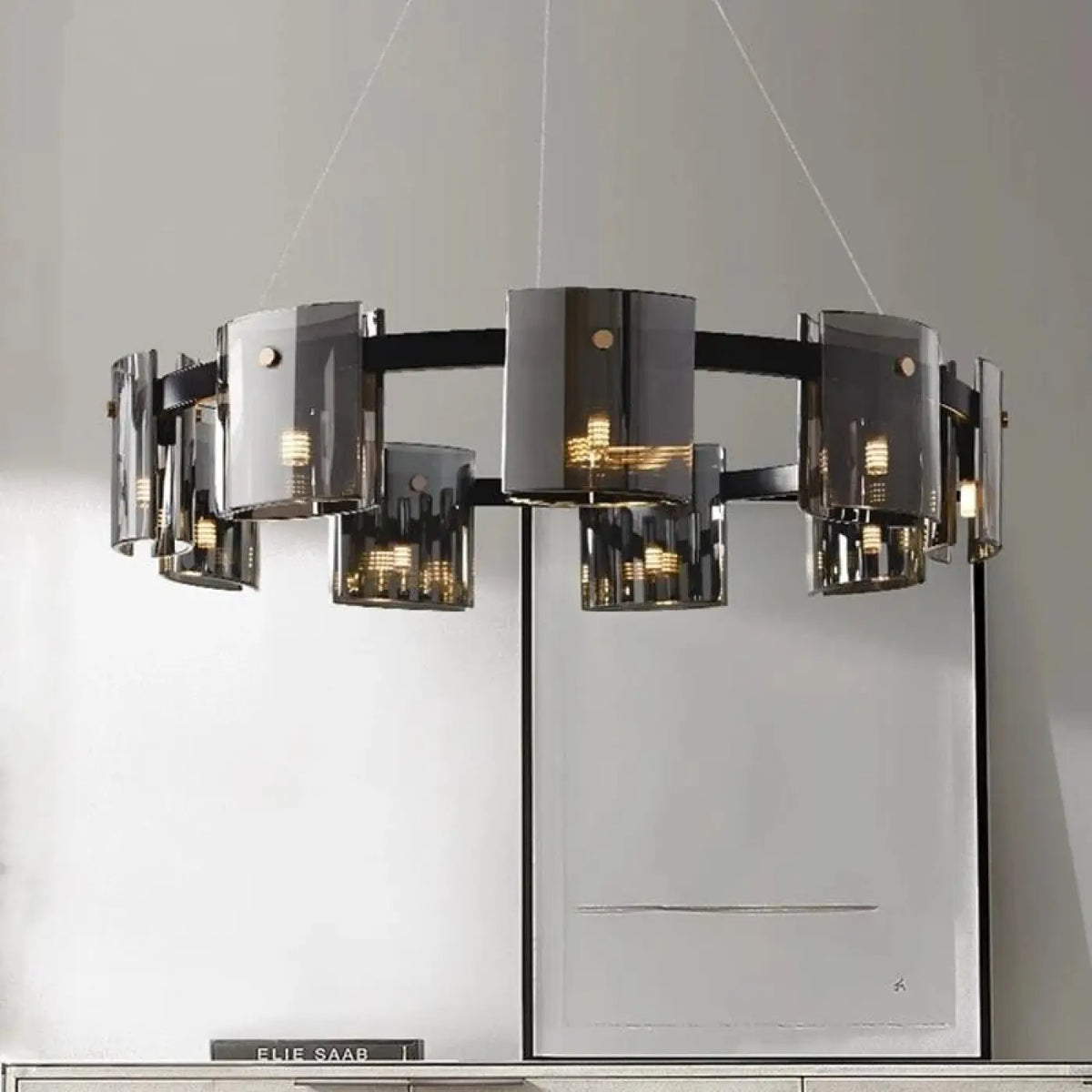 Suspension en Verre Noir – Plilio