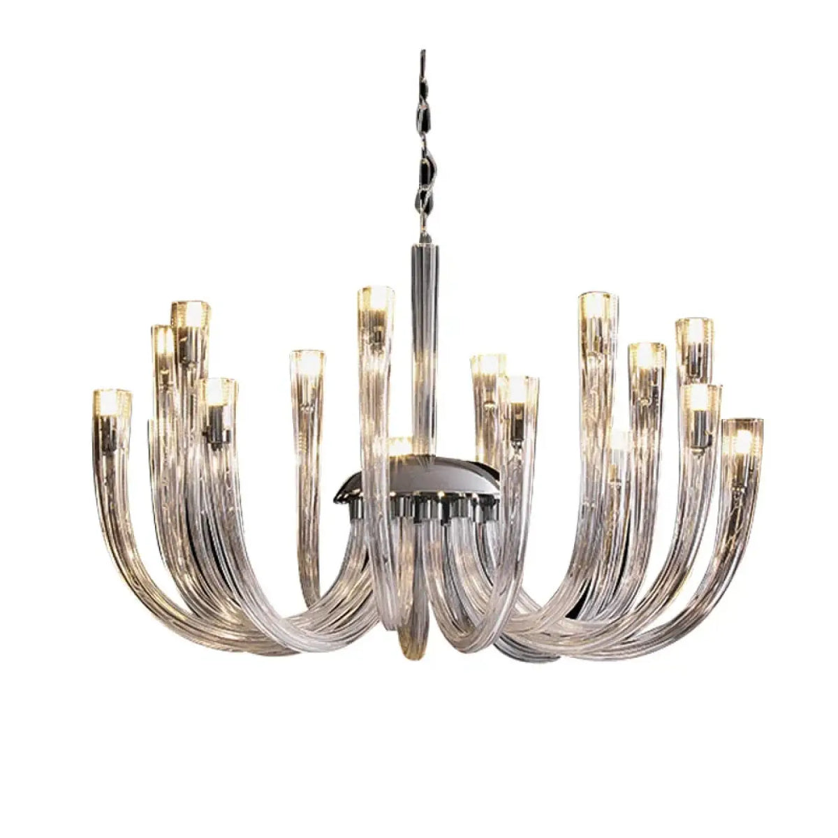 Suspension Verre Transparent et Métal – Vidan