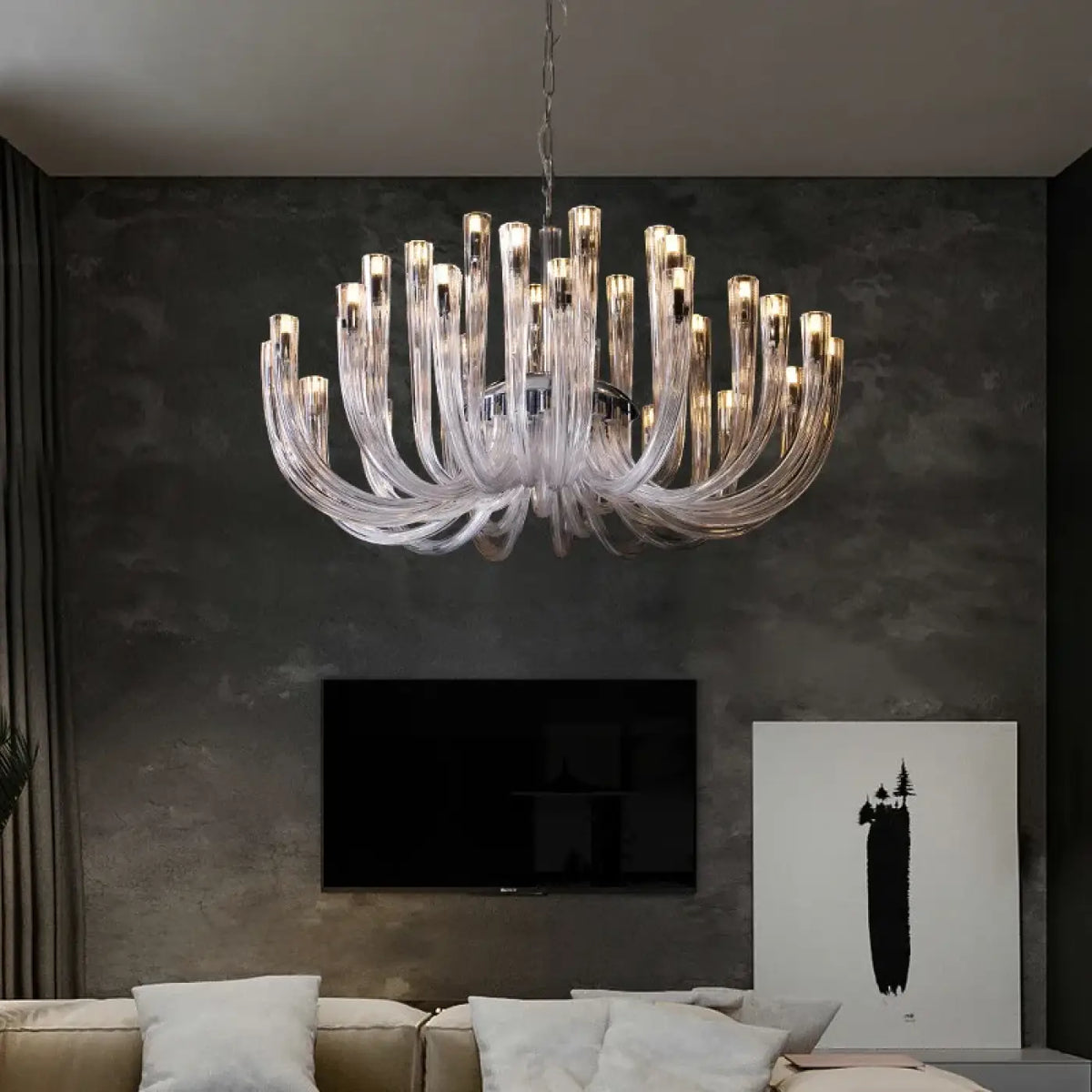 Suspension Verre Transparent et Métal – Vidan