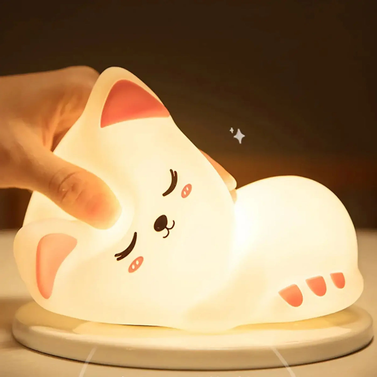 Veilleuse LED Chat pour Enfant – Flamo