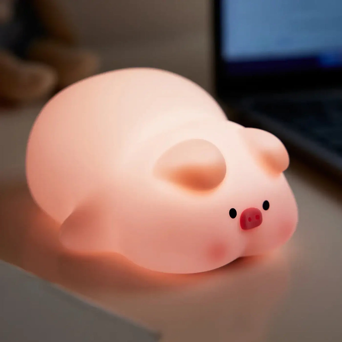 Veilleuse LED Cochon en Silicone – Flinon