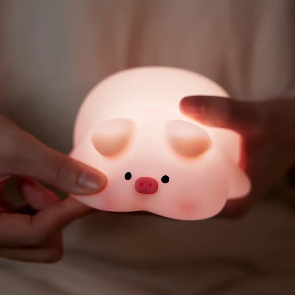Veilleuse LED Cochon en Silicone – Flinon