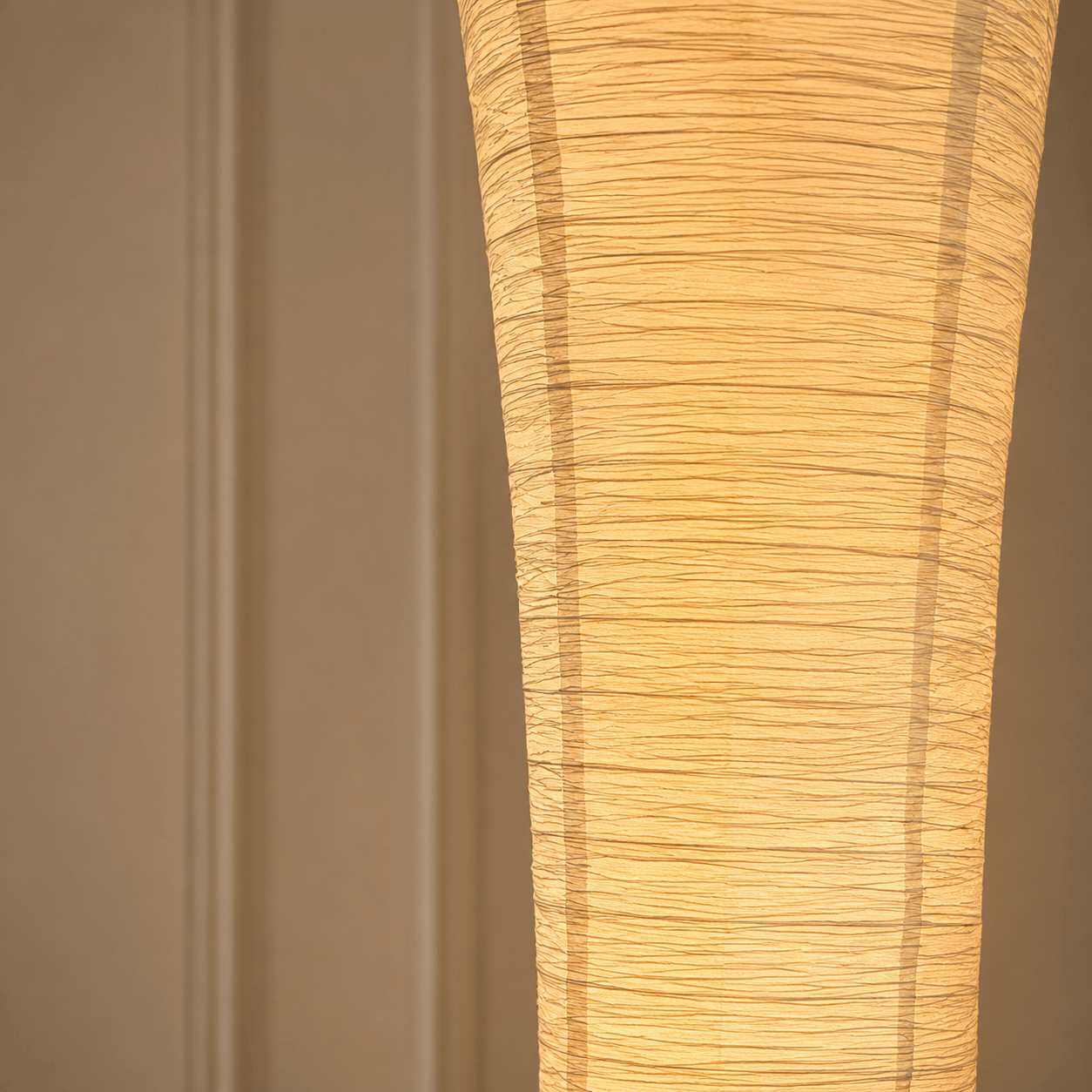 Lampadaire Colonne en Papier de Riz – Washi